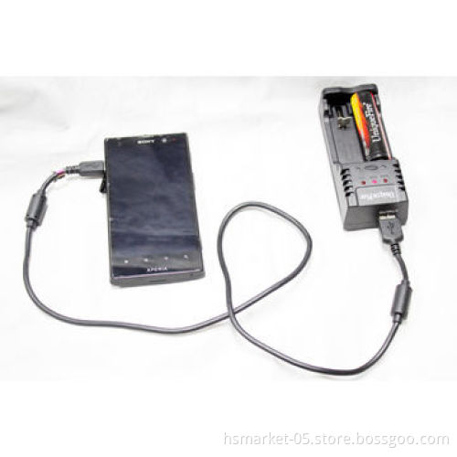 In-car and USB charging 18650/14500/16340/26650 Li-ion universal multifunctional battery chargerNew